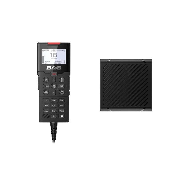 H100 VHF handset- en SP100 luidsprekerkit-B&G marifoon voor betrouwbare communicatie en veiligheid op het water | AML