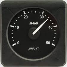 H5000 Analoge Schijnbare Windsnelheid (AWS) 0-50KT-B&G zeilinstrument voor nauwkeurige weergave van snelheid, diepte en windgegevens | AML