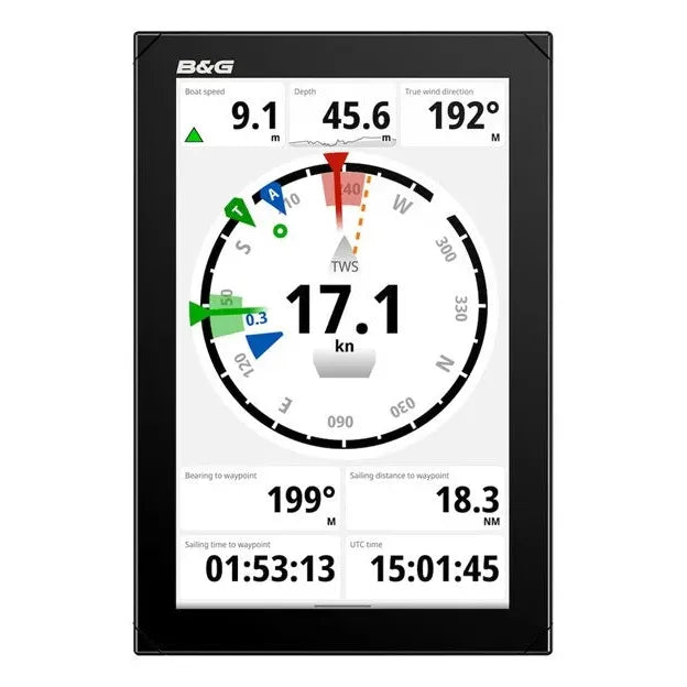 Nemesis™ 12 display voor zeilers-B&G zeilinstrument voor nauwkeurige weergave van snelheid, diepte en windgegevens | AML