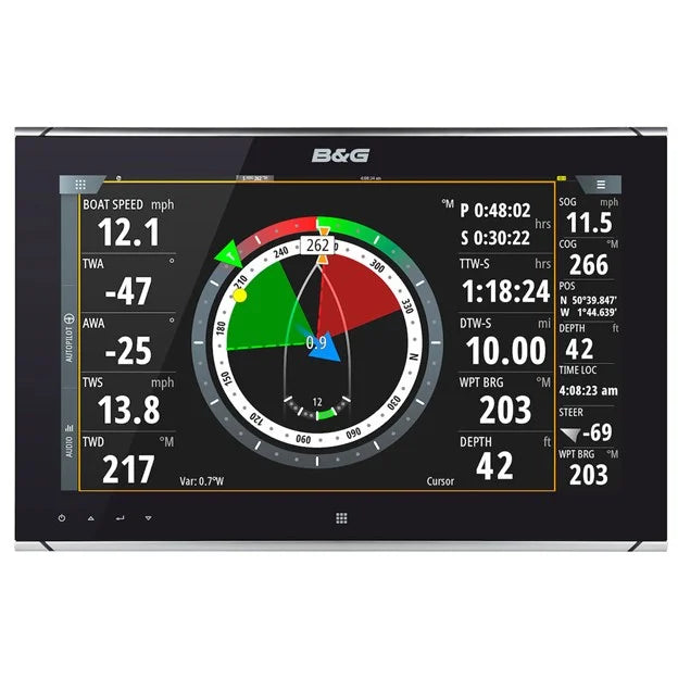 Zeus 19 monitor, breedbeeld, multitouch-B&G kaartplotter en multifunctioneel display voor nauwkeurige navigatie aan boord | AML