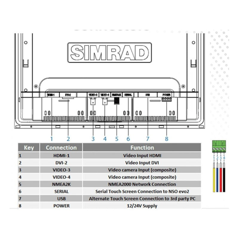 Simrad MO24-T Touchmonitor, 24 Zoll