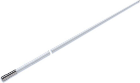 2,5 m (8-ft) Witte Glasvezel VHF Antenne met Quick-Fit