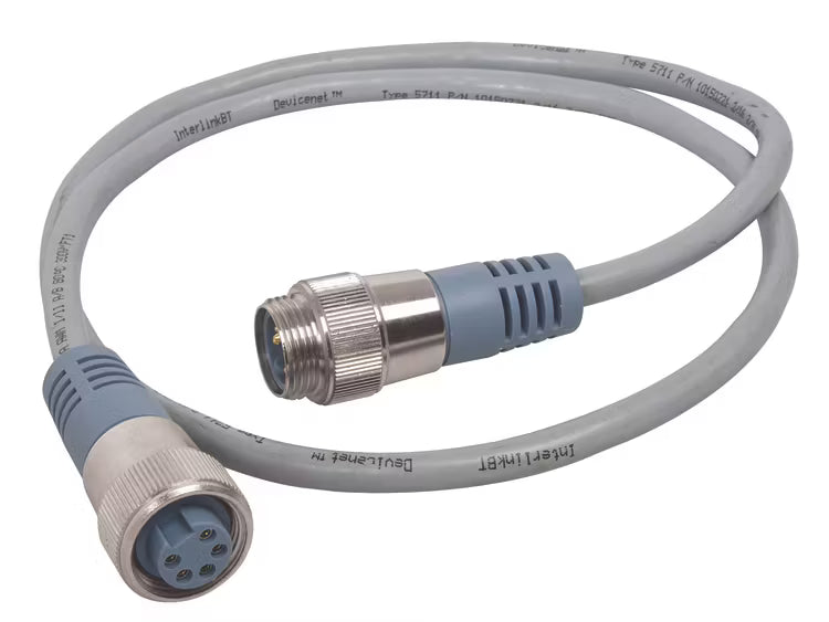 Maretron NM-NG1-NF-00.5 NMEA 2000 Mini kabel 0,5 m metaal connector (mannelijk naar vrouwelijk) (grijs)-Maretron-AML