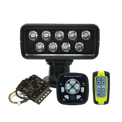 ACR RCL-100 LED zoeklicht zwart met Point Pad, controller en draadloze remote