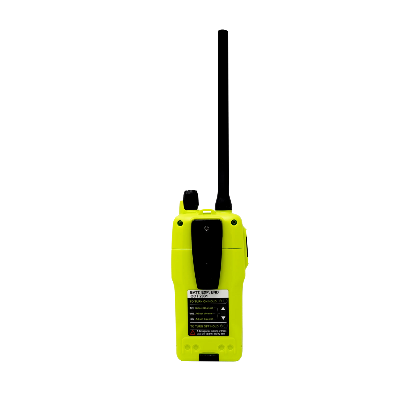 ACR SR303 GMDSS marifoon achterzijde