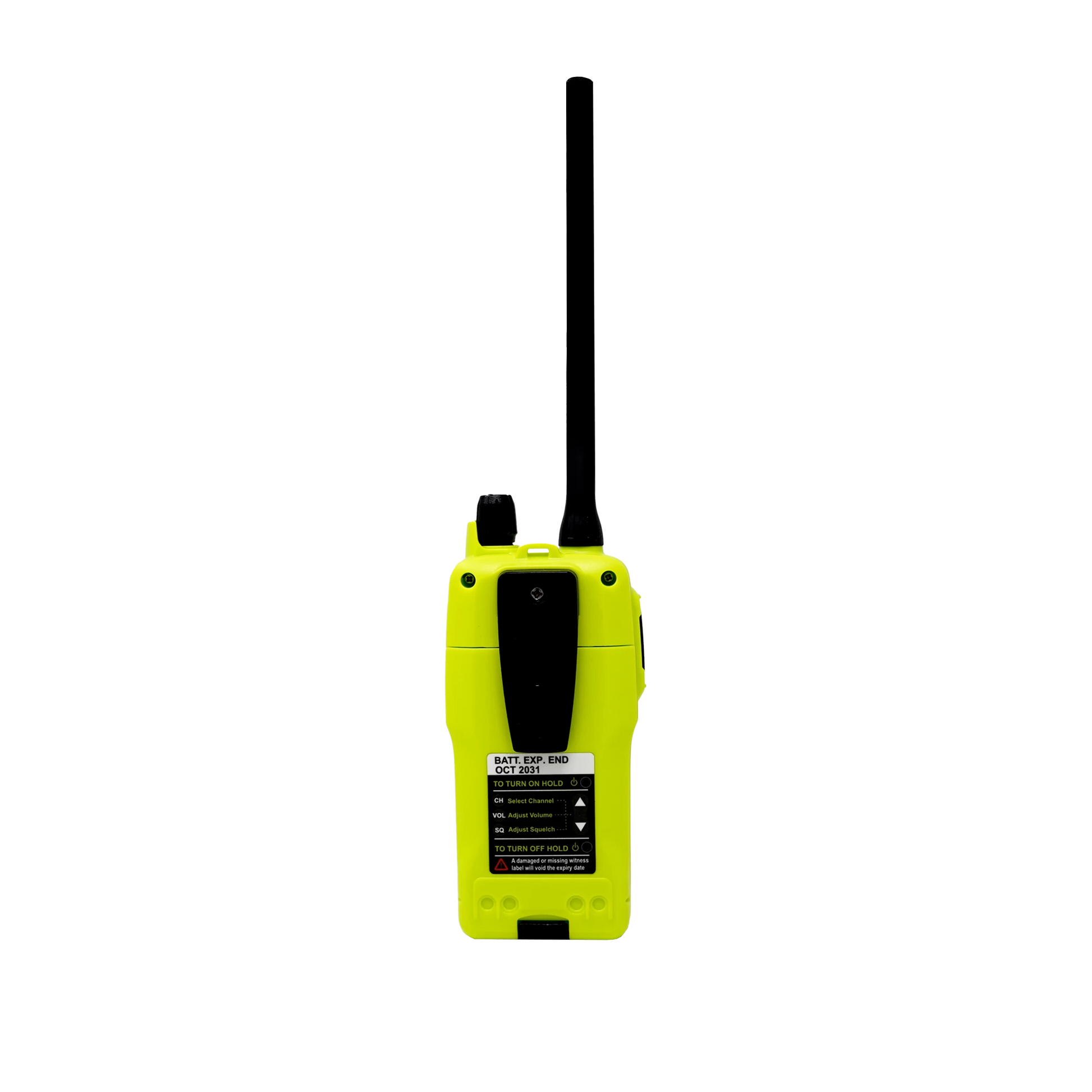 ACR SR303 GMDSS marifoon achterzijde