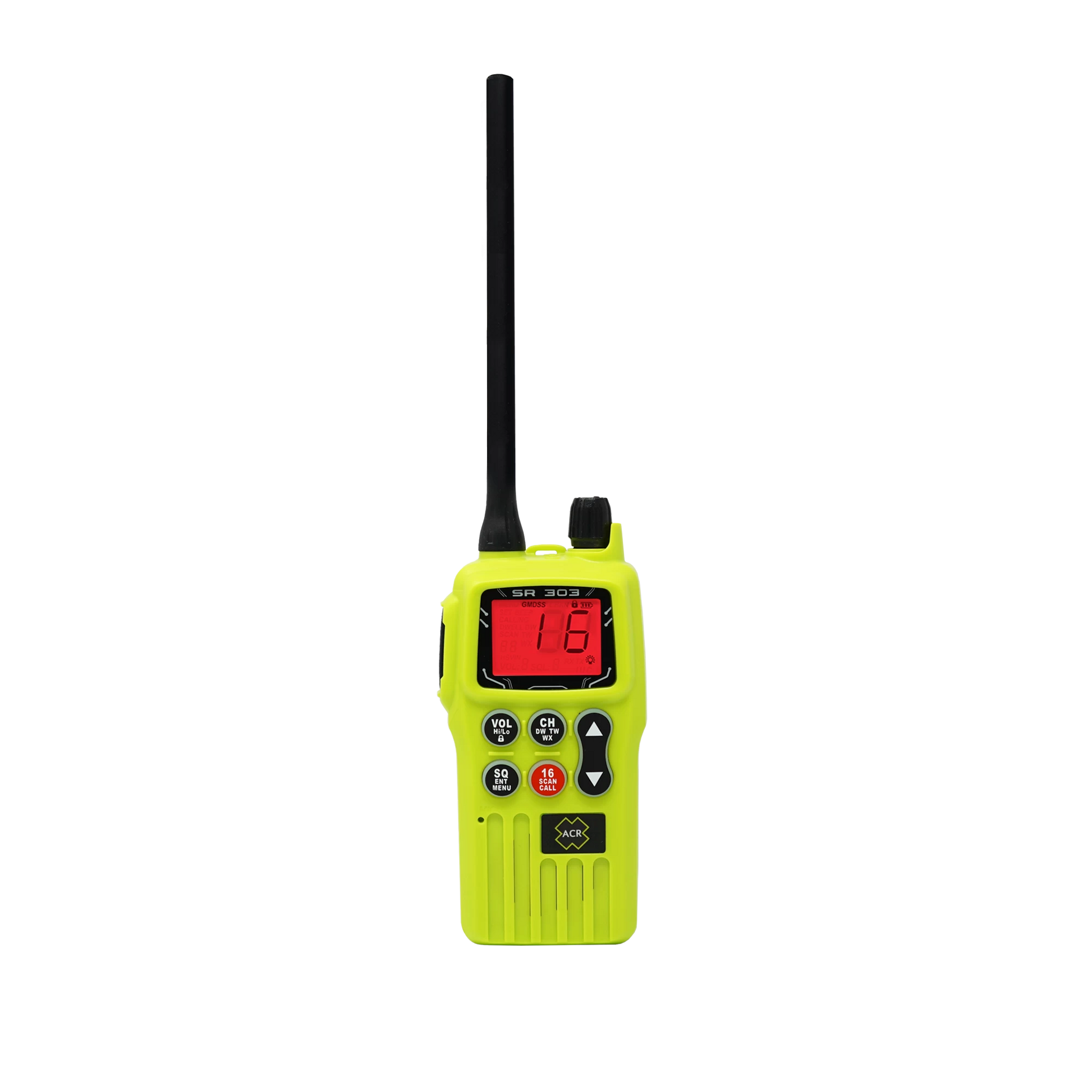 ACR SR303 GMDSS marifoon vooraanzicht