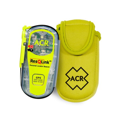 ACR drijvende beschermhoes met ResQLink personal locator beacon erin