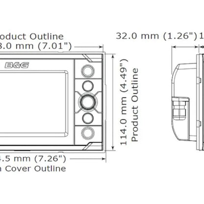 H5000 Grafische Display-B&G zeilinstrument voor nauwkeurige weergave van snelheid, diepte en windgegevens | AML