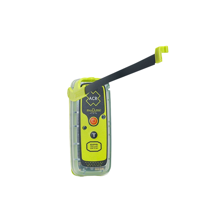ACR ResQLink 400 PLB met uitgeklapte 406 MHz antenne
