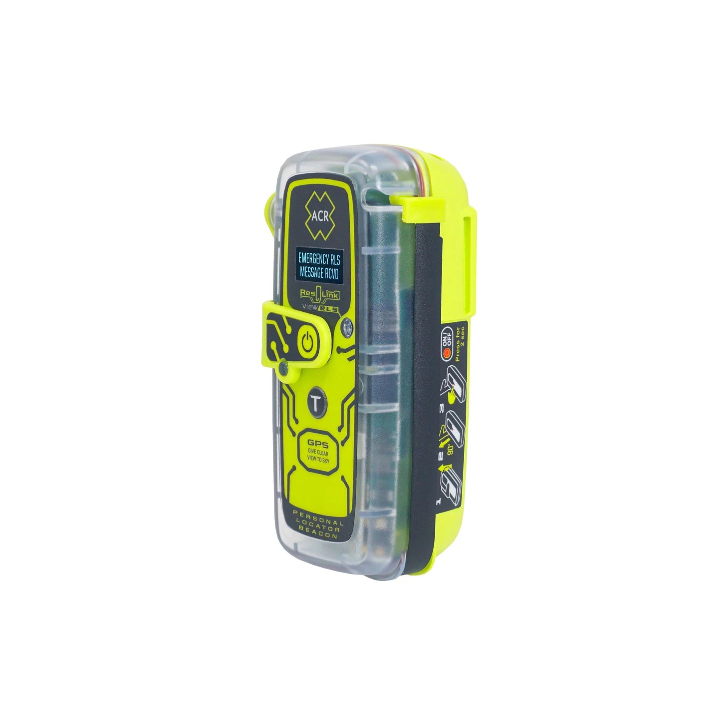 ACR ResQLink View RLS personal locator beacon linkerzijde