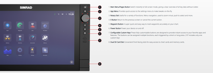 Simrad NSS 4 - 12 Zoll Kartenplotter mit weltweiter Basiskarte