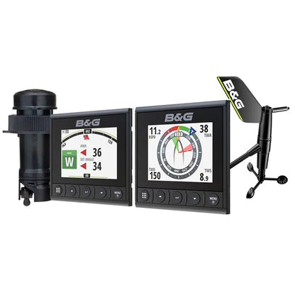 Triton² snelheid/diepte/draadloos windpakket (2x Display)-B&G zeilinstrument voor nauwkeurige weergave van snelheid, diepte en windgegevens | AML