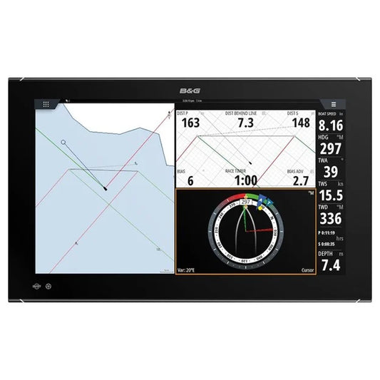 Zeus³S Glass Helm MFD 24" Display Only-B&G kaartplotter en multifunctioneel display voor nauwkeurige navigatie aan boord | AML