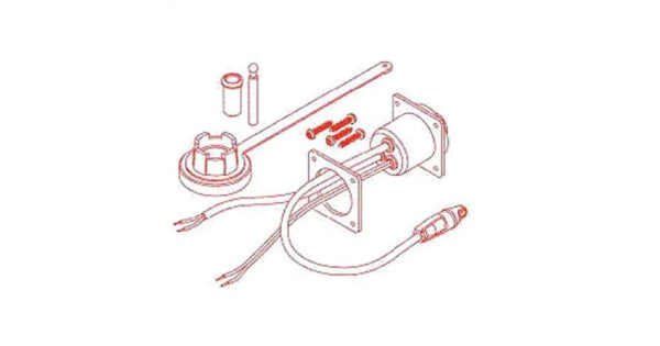 Simrad plug, socket, and mounting pin for TP32/22